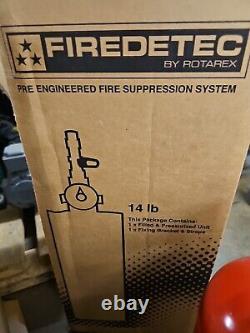 ROTAREX Stainless Pressure Cylinder Valve Fire Extinguisher FIREDETEC ILP