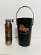 Rare Vintage MINI BRASS FIRE EXTINGUISHER & BUCKET- MERLITE INDUSTRIES N. Y