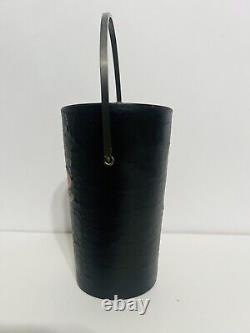 Rare Vintage MINI BRASS FIRE EXTINGUISHER & BUCKET- MERLITE INDUSTRIES N. Y