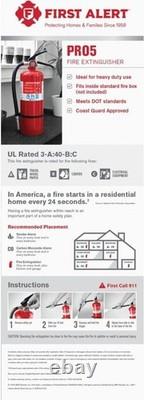 Rechargeable Heavy Duty Fire Extinguisher, RATED 3-A40-BC, Red, 1-Pack