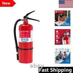 Rechargeable Heavy Duty Fire Extinguisher Red, Metal, Ideal for Homes/Offices