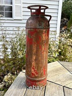 Red Brass Fire Extinguisher