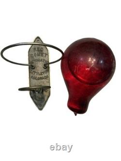 Red Comet Original Automatic Fire Extinguisher with Mounting Bracket MINT