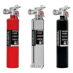 Rennline Chrome Dry Chemical Fire Extinguisher & Mount Package