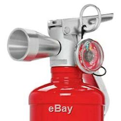 Rennline FE10 HG250R HalGuard Fire Extinguisher 2,5 lb, Red Finish