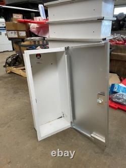 Safety 4-Vintage fire extinguisher cabinet. 12 7/8 wide, 26 3/8 long, 6 deep