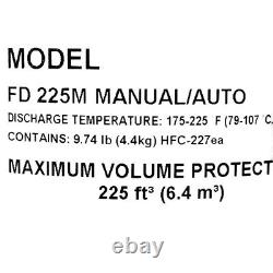 Sea-Fire Boat Automatic Fire Extinguisher FD-225A 225 Cubic Feet