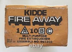 Sealed Vintage Kidde Fire Away 897202 Multi-purpose Fire Extinguisher 1a10bc