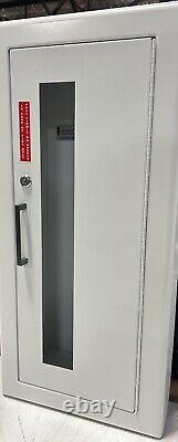 Semi-Recessed Fire Extinguisher Cabinet 5lb 2.5 Trim Lock Vert-Duo 2409R3