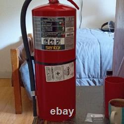 Sentry Dry Chemical Fire Extinguisher with Pressure Gauge, Red, 195 psi