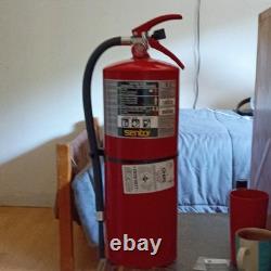 Sentry Dry Chemical Fire Extinguisher with Pressure Gauge, Red, 195 psi