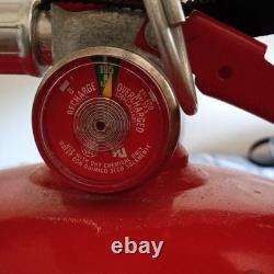 Sentry Dry Chemical Fire Extinguisher with Pressure Gauge, Red, 195 psi