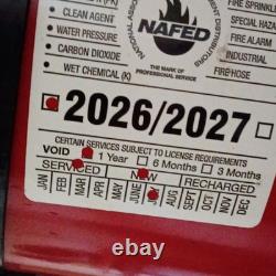 Sentry Dry Chemical Fire Extinguisher with Pressure Gauge, Red, 195 psi