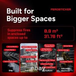 Small Automatic Fire Extinguisher Compact, Non-Toxic & Maintenance-Free Fire