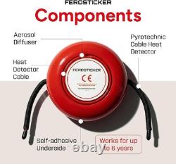 Small Automatic Fire Extinguisher Compact, Non-Toxic & Maintenance-Free Fire