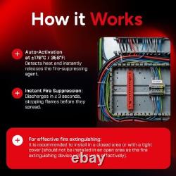 Small Automatic Fire Extinguisher for Kitchen Car