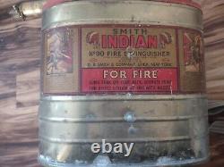 Smith Indian No. 90 Brass Fire Extinguisher D. B. Smith & Company Utica, New York