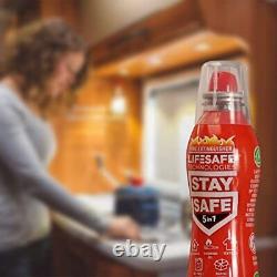 StaySafe 5-in-1 Fire Extinguisher 5-Pack For Home Kitchen Car Garage Boat