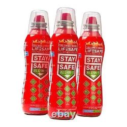 StaySafe All-in-1 Fire Extinguisher, 3-Pack For Home, Kitchen, Car, Garage