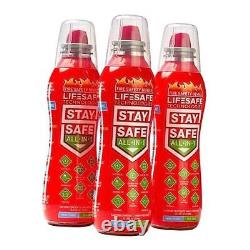 StaySafe All-in-1 Portable Fire Extinguisher by Compact & Easy to Use 3 Pack