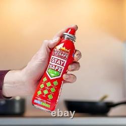 StaySafe All-in-1 Portable Fire Extinguisher by Compact & Easy to Use 3 Pack