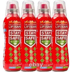 StaySafe All-in-1 Portable Fire Extinguishing Spray By LifeSafe Technologies C