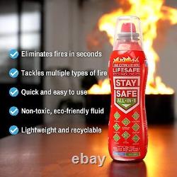 StaySafe All-in-1 Portable Fire Extinguishing Spray By LifeSafe Technologies C