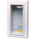 Steel Semi-Recessed White Commercial Fire Extinguisher Cabinet for 10 (Lb.) Fire