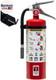Strike First ABC Fire Extinguisher 5 Lb 3A10BC Dry Chemical, Pressure Gauge