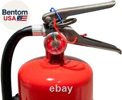 Strike First ABC Fire Extinguisher 5 Lb 3A10BC Dry Chemical, Pressure Gauge