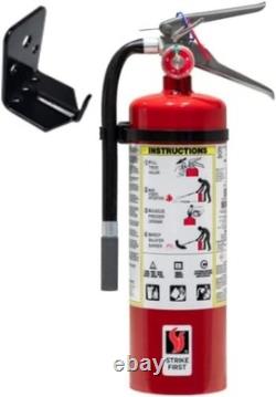 Strike First ABC Fire Extinguisher 5 lb 3A10BC Dry Chemical, Pressure Gaug