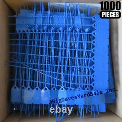 Tamper Seals 1000 Blue Seals, Made for Fire Extinguisher, First Aid Kits etc