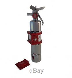 Tek208 Quick Release Fire extinguisher Flat base mount (Red Anodized)