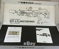 The Boring Company Not A Flamethrower + $5 Letter + Fire Extinguisher + Hat