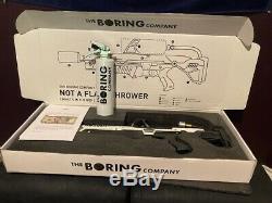 The Boring Company Not A Flamethrower + Fire Extinguisher + $5 note never used