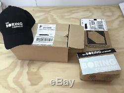 The Boring Company Not-A-Flamethrower Fire Extinguisher, Hat, Wristband, Sticker