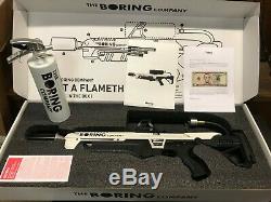 The Boring Company Not-A-Flamethrower New in Original Box & Fire Extinguisher