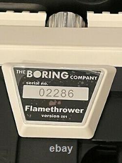 The Boring Company Not a Flamethrower + Fire Extinguisher Low Serial # 02286