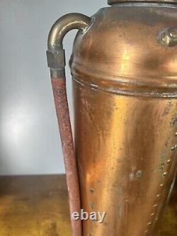 The Buffalo New York Fire Antique Copper Brass Fire Extinguisher 1910s