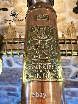 The Steamship'Empire' Tripod lamp, steampunk, sci fi, lighting, industrial