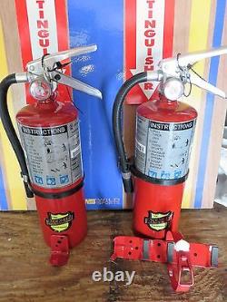 Two New 2024- Buckeye 5-lb Abc Fire Extinguishers With Wall & Vehicle Bracket