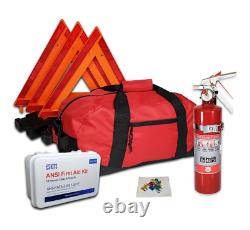 USKITS Essential DOT OSHA ANSI Compliant Kit with Fire Extinguisher