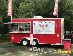 Used Fully Loaded 2016 8' x 16' Spartan Ice Cream / Soft Serve Concession Traile