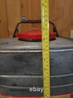 VTG 1965 Smith Indian Fire Pump Extinguisher W Brass Pump Utica New York Fireman