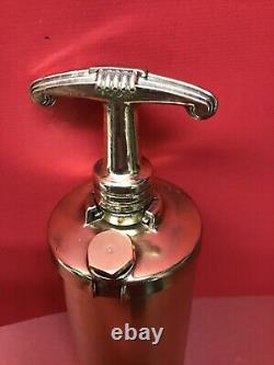 Vintage 1 Qt. Brass FIRE-END Fire Extinguisher. EMPTY