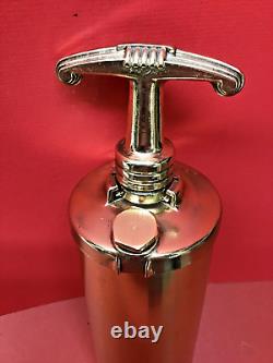 Vintage 1 Qt. Brass FIRE-END Fire Extinguisher. EMPTY