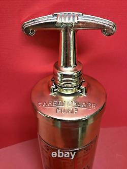 Vintage 1 Qt. Brass FIRE-END Fire Extinguisher. EMPTY