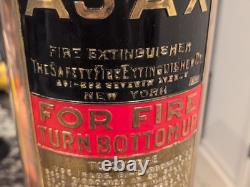 Vintage AJAX Fire Extinguisher Safety Co. New York Copper Rivet Brass