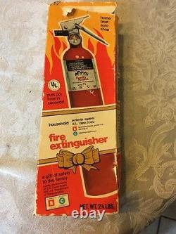 Vintage American Family Mascot Fire Extinguisher NEW IN BOX