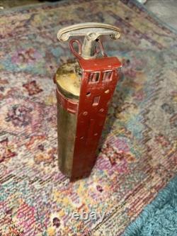 Vintage Brass Elk Hart Fire Extinguisher (Full)